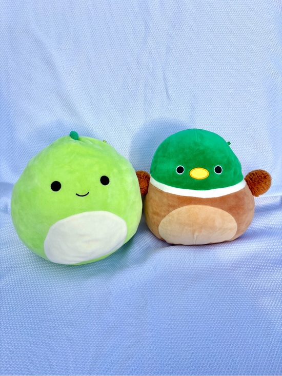 Squishmallows Other - Squishmallows green Danny Dinosaur and brown Avery Duck